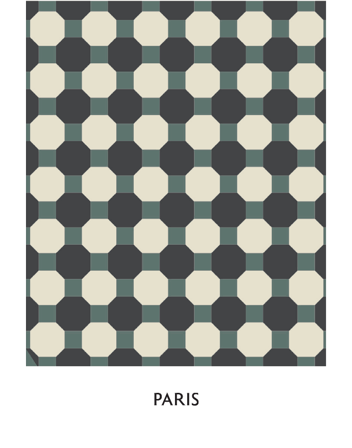 Octagons and 50mm Dots in checker pattern