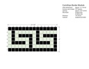 6" x 12-1/16" Corinthian Greek key border in White/Black