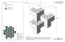 55mm Equilateral Triangle in cubic pattern