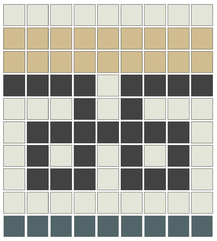 Ginkgo Tree Borders Module B - 3/4" square