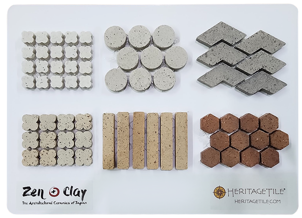 Zen+Clay Hanami mosaic combination sample card
