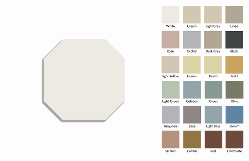 100 mm octagon tile