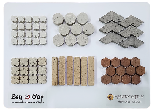 [XKJTS310] Zen+Clay Hanami mosaic combination sample card