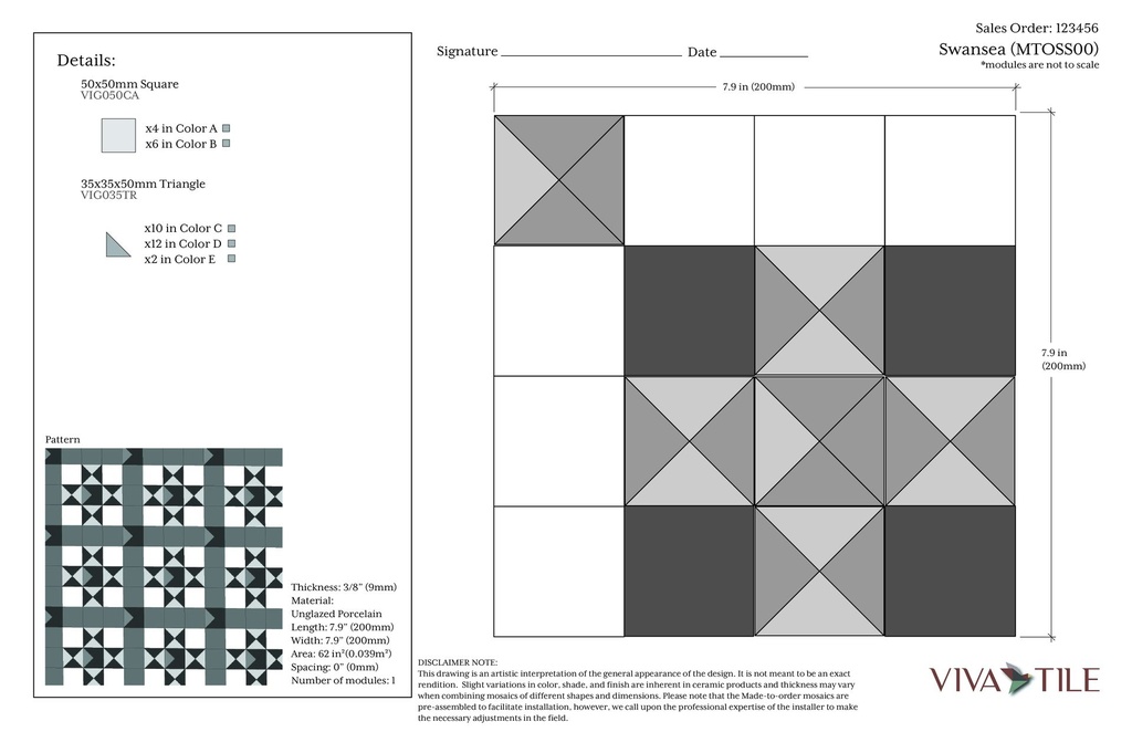 Made-to-order field pattern 'SS'