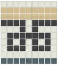 Ginkgo Tree Border Module #2 - 3/4" square