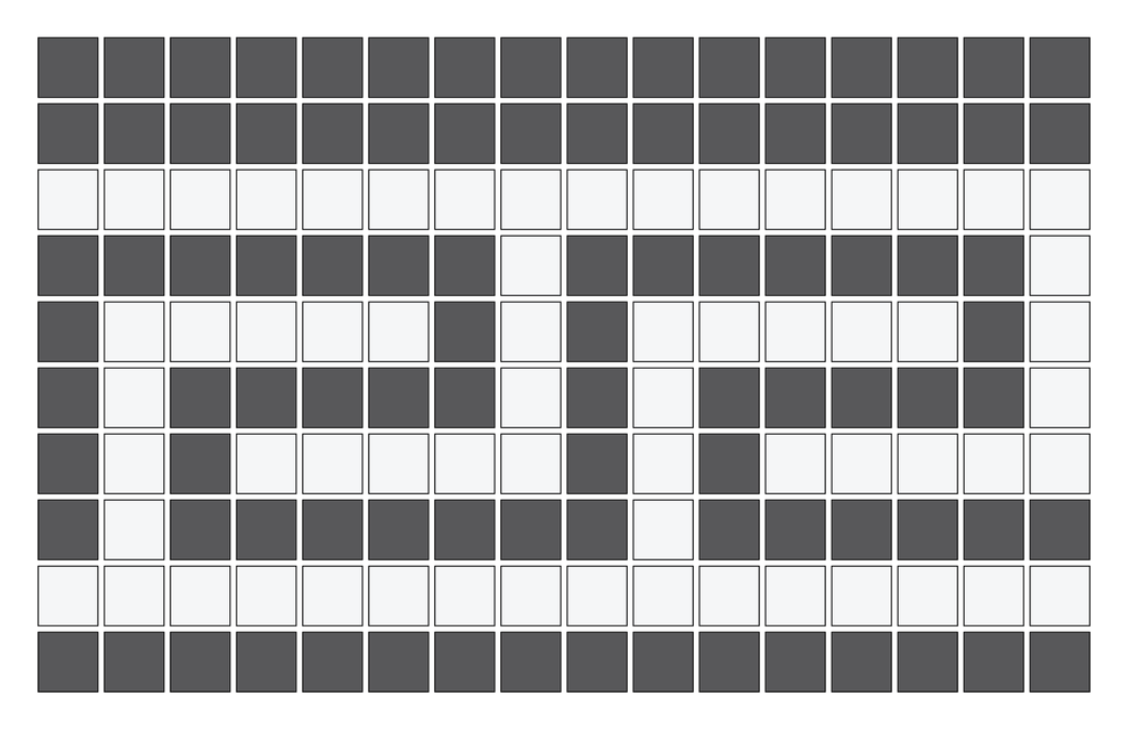 Ionic Greek key border in Arctic White/Charcoal - 3/4" squares