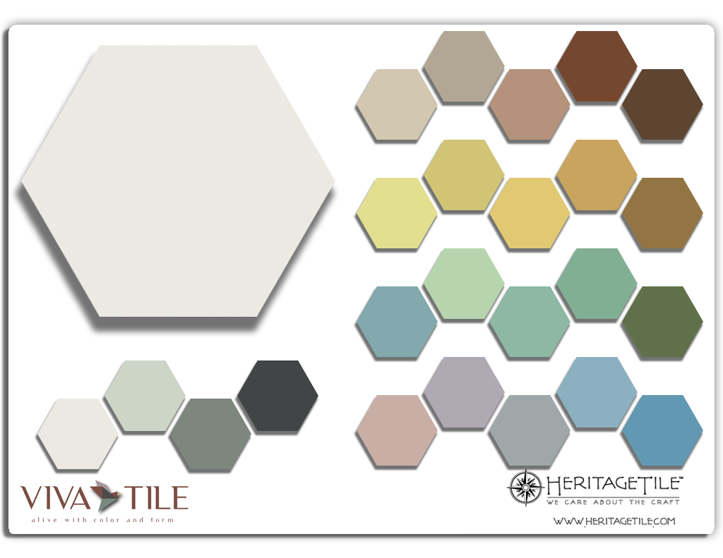 Full Color Palette Sample Card [Viva Tile / Geometrics]