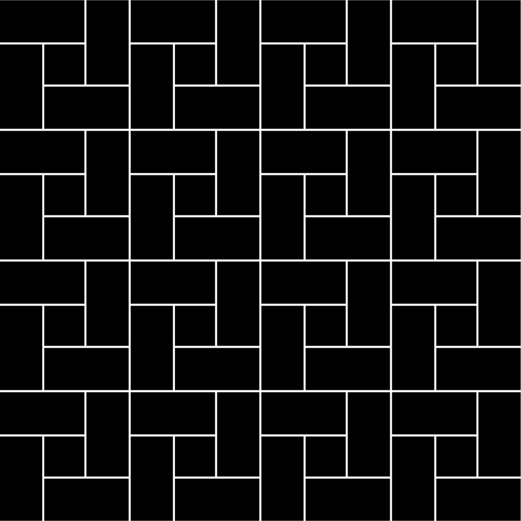 solid color - 1" x 2" rectangle spiral unglazed porcelain field