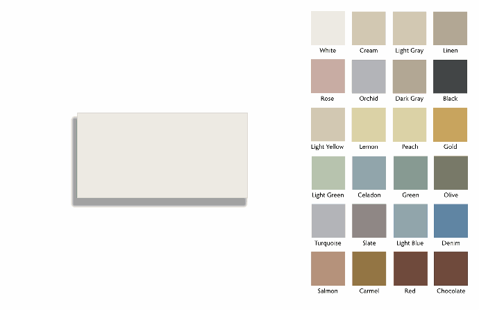 100 x 50mm rectangle tile
