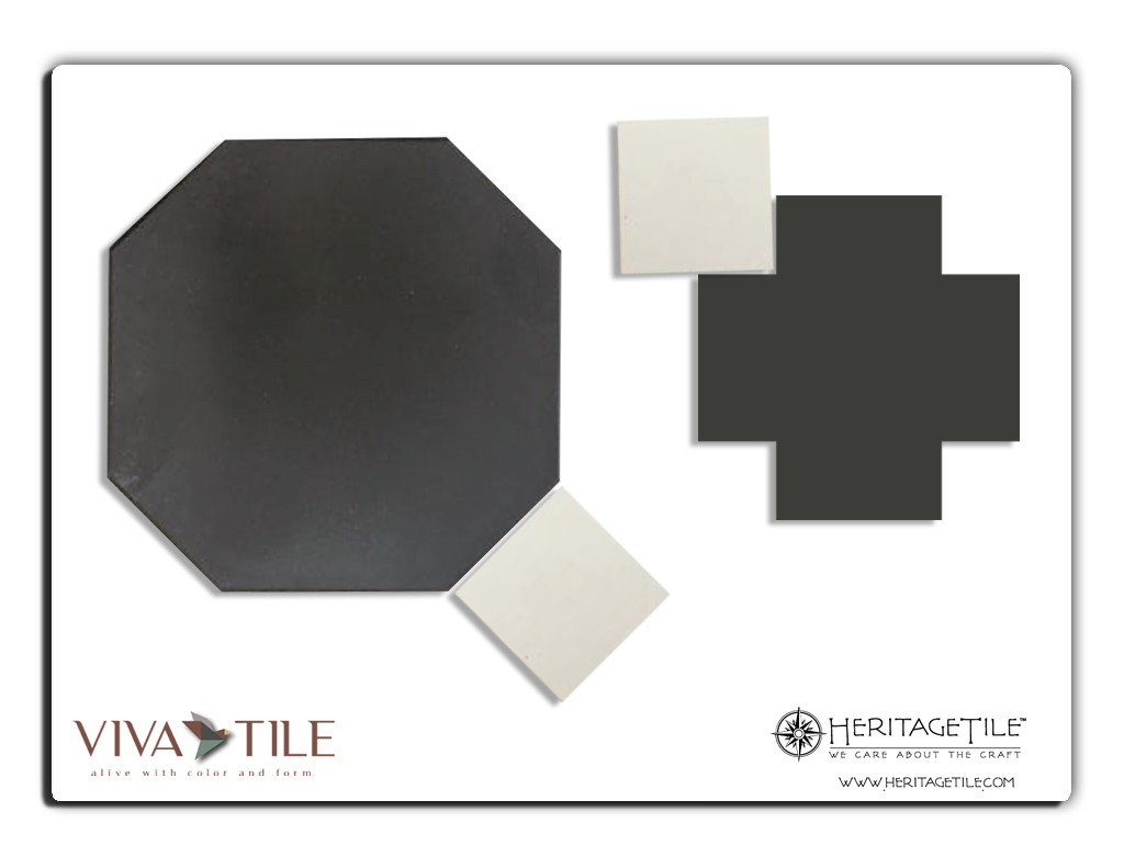 Dot Patterns - Octagon & Cross [Viva Tile / Geometrics] | Viva Tile