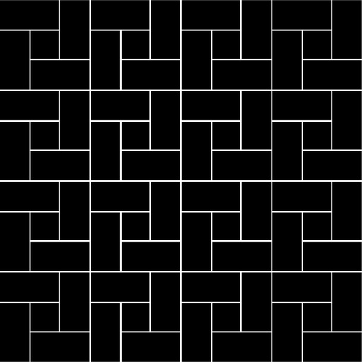 solid color - 1" x 2" rectangle spiral unglazed porcelain field